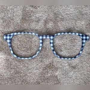 OTIS -  NAVY GINGHAM - Magnetic Eyeglass Topper by Pair Eyewear